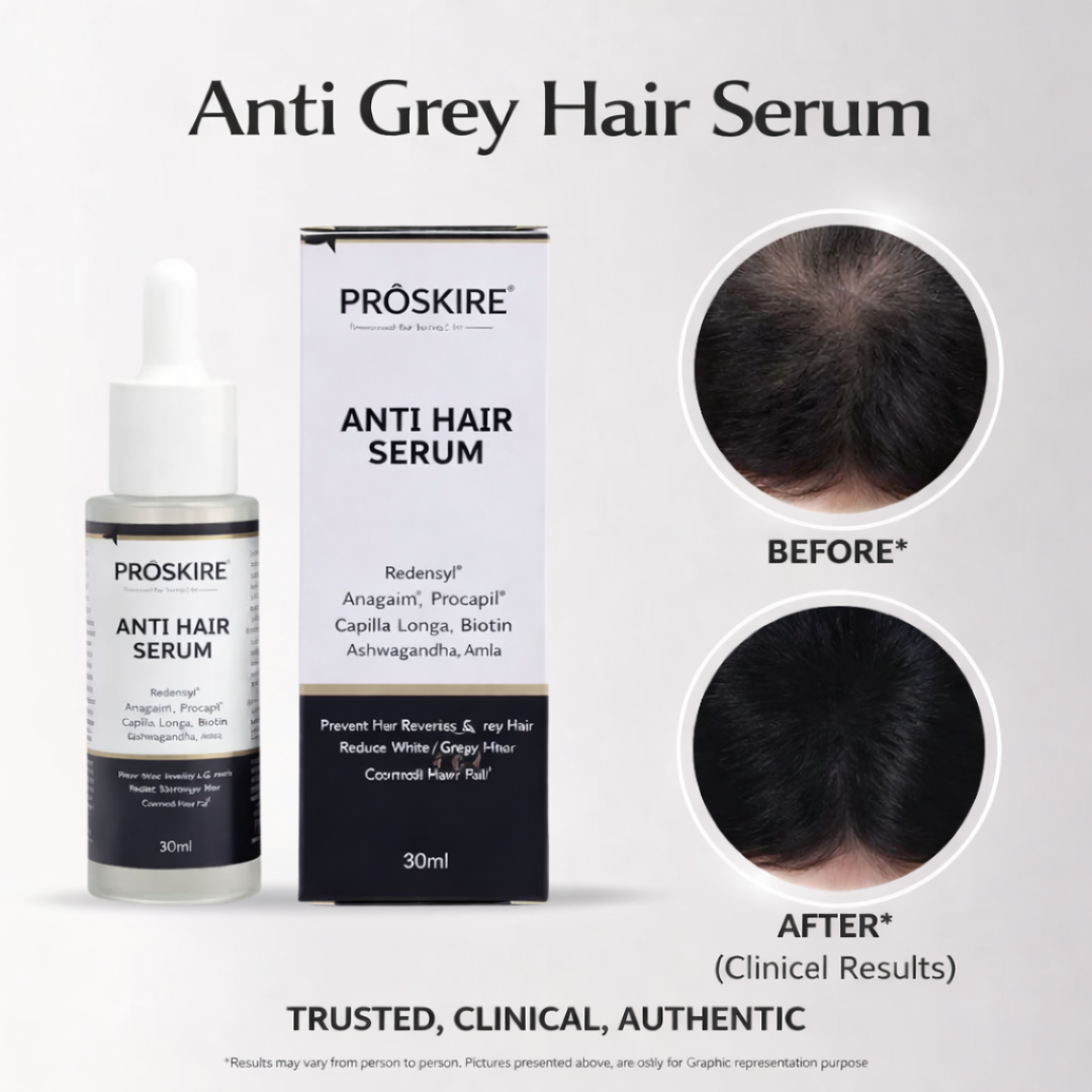 Proskire Anti-Grey Hair Serum | Reduces White Hair