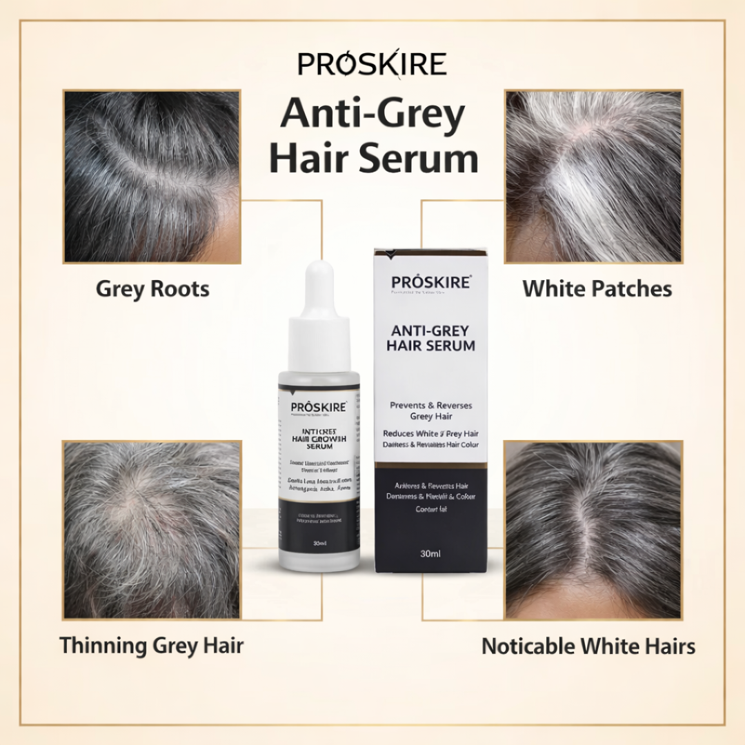Proskire Anti-Grey Hair Serum | Reduces White Hair