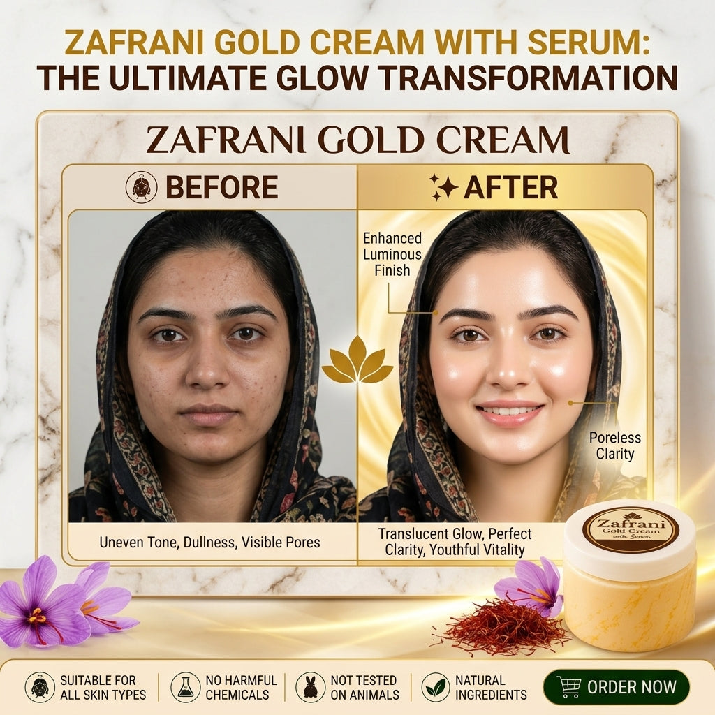 Zafrani Glow Gold Serum Cream | Buy 1 Get 1 FREE