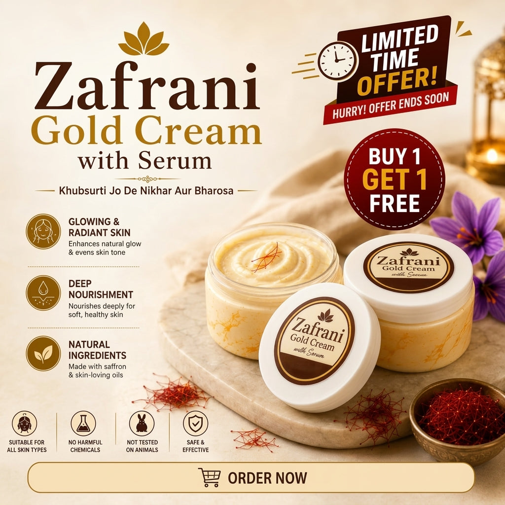 Zafrani Glow Gold Serum Cream | Buy 1 Get 1 FREE