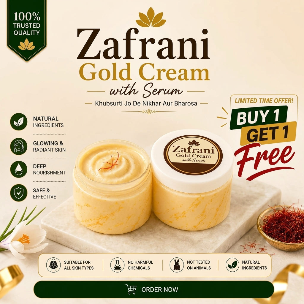 Zafrani Glow Gold Serum Cream | Buy 1 Get 1 FREE