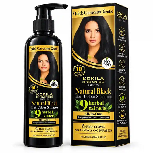 Kokila Hair Colour Shampoo - Natural Colour for Women and Men